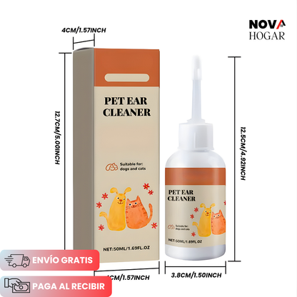 2x1 PureEar Clean™ Limpiador Natural de Orejas para tus Mascotas