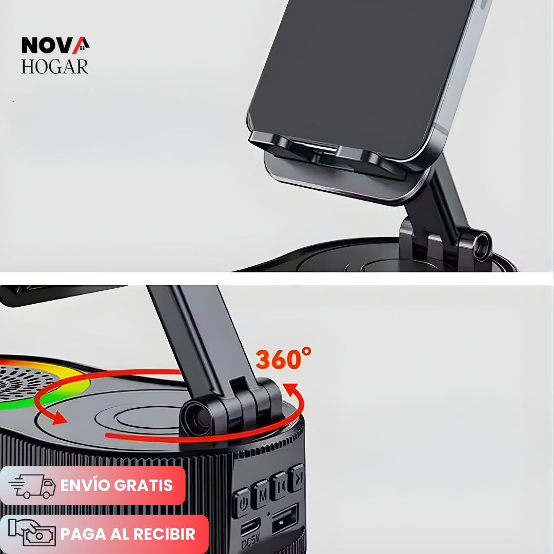VisiBoom™ Soporte de Celular con Amplificador por Inducción