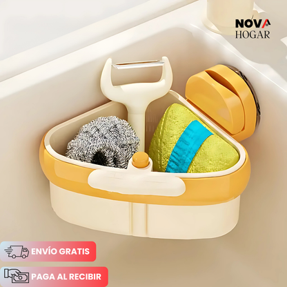 DryCorner™ Cesta Compacta para Fregadero 2 en 1
