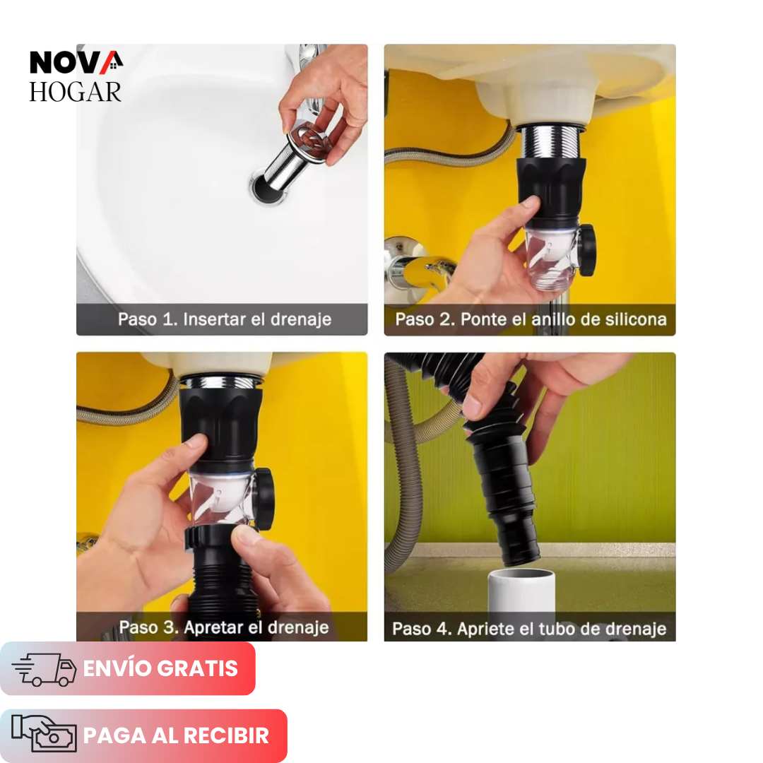 FlexiDrain™ Kit Tubo de Drenaje Flexible Antiolor