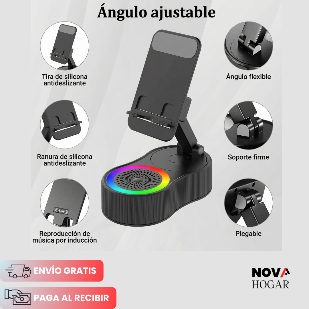 VisiBoom™ Soporte de Celular con Amplificador por Inducción