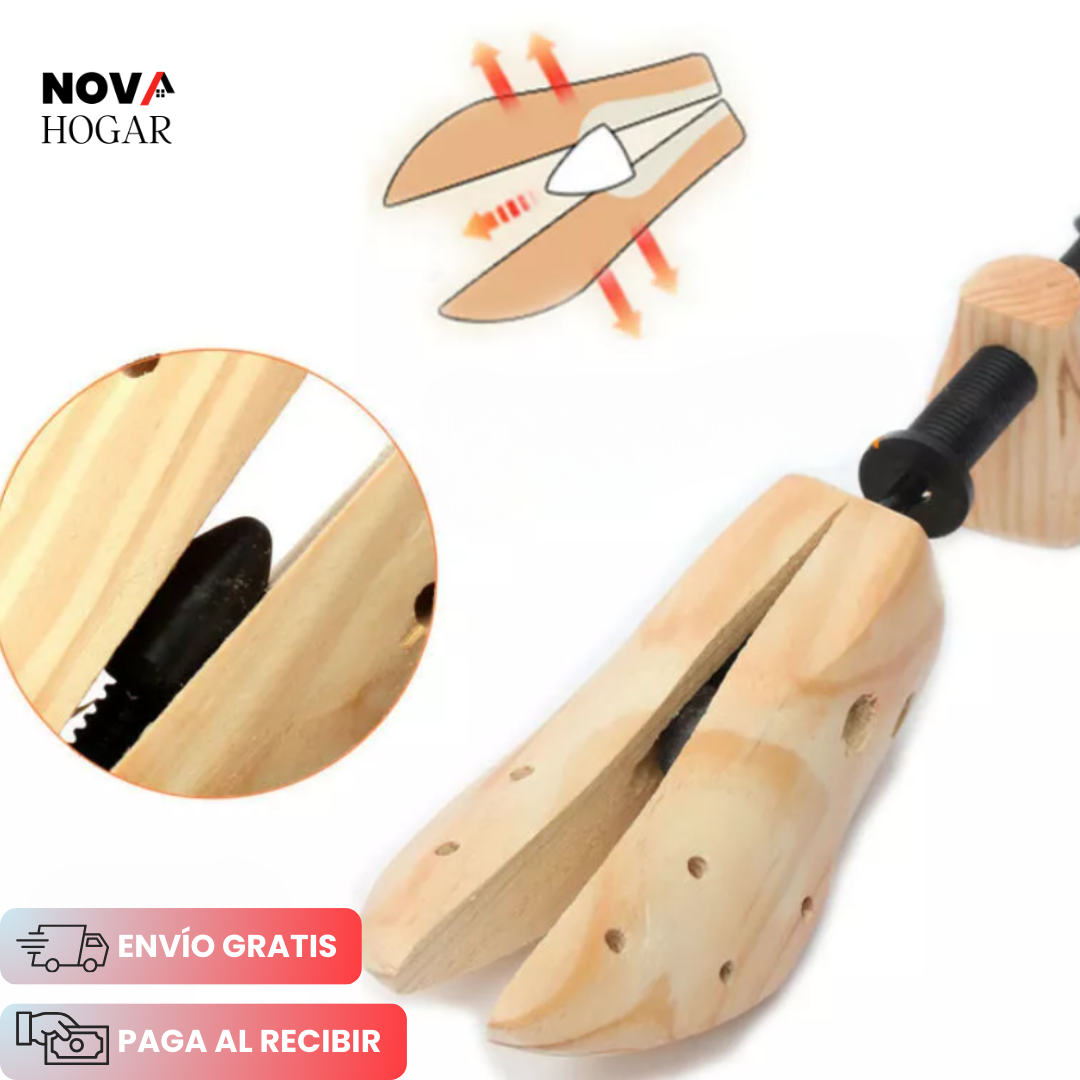 StretchShoe™ Horma de Madera Expansora de Zapatos