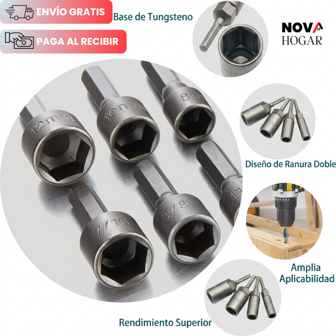 QuickSocket™ Kit de 14 Copas para Taladro