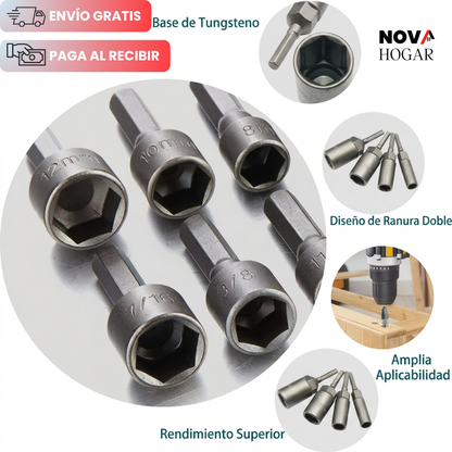 QuickSocket™ Kit de 14 Copas para Taladro
