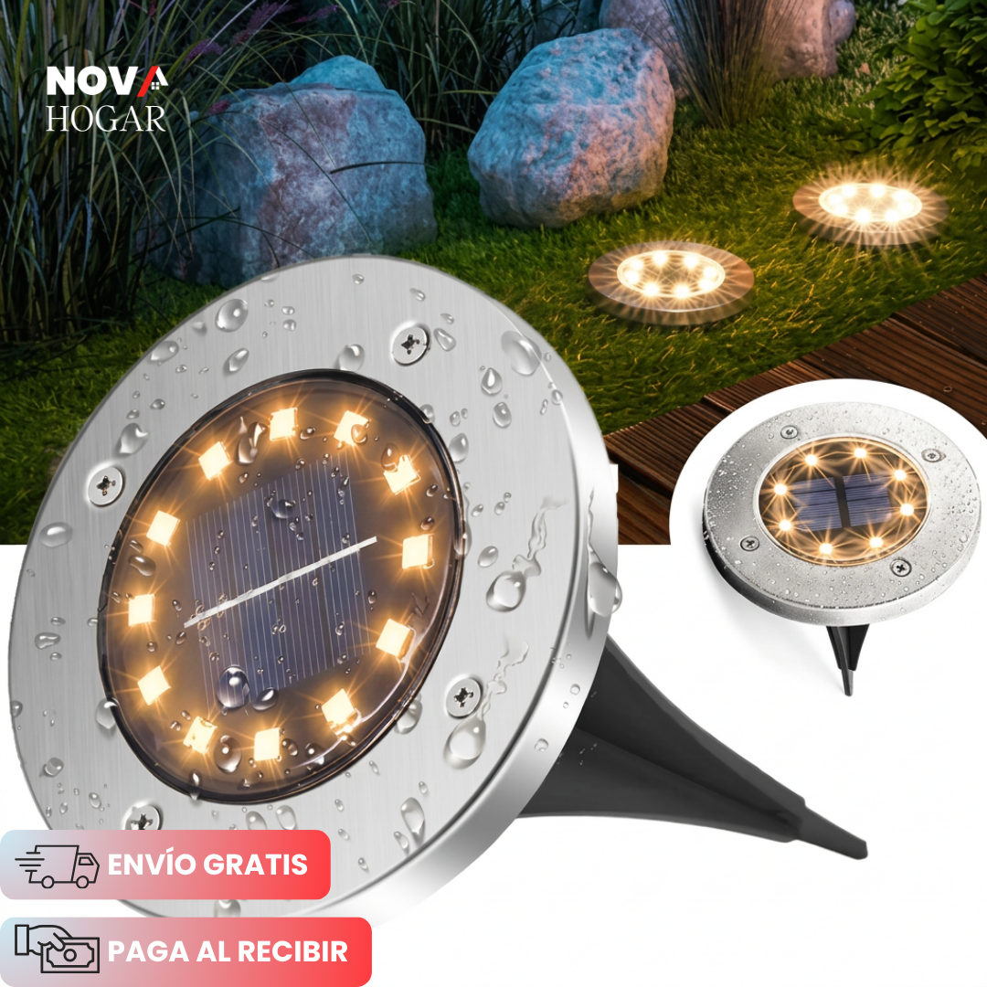 GardenEnvy™ Pack x4 Luces Solares para Jardín