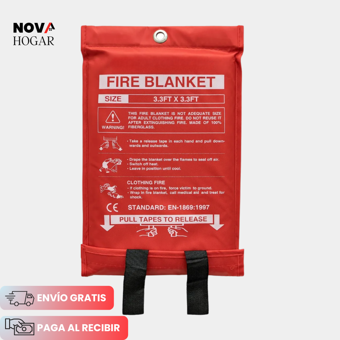 BlazeShield™ Manta Ignífuga de Emergencia