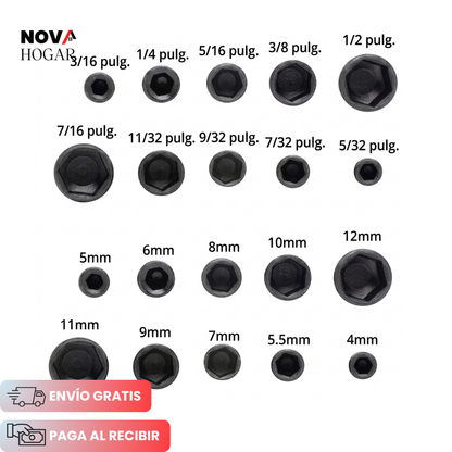 QuickSocket™ Kit de 14 Copas para Taladro