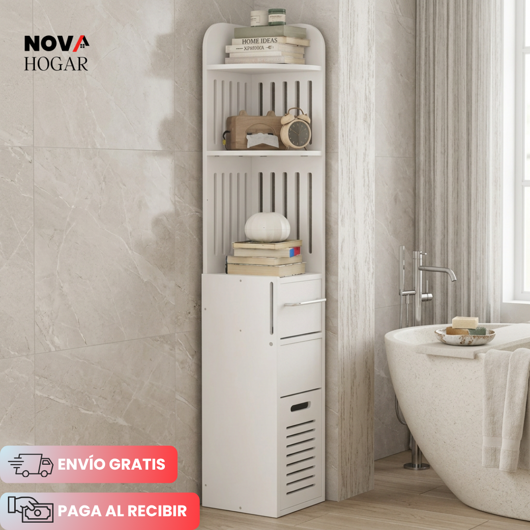 CornerSlim™ Organizador Vertical de Baño Elegante