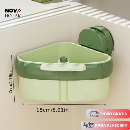 DryCorner™ Cesta Compacta para Fregadero 2 en 1
