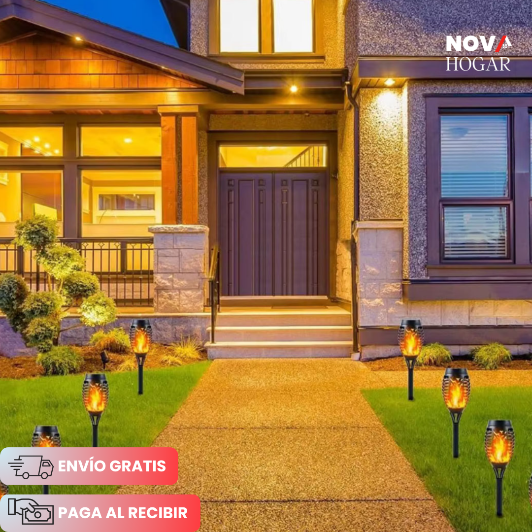 2x1 TorchLume™ Antorcha para Jardín de Energía Solar