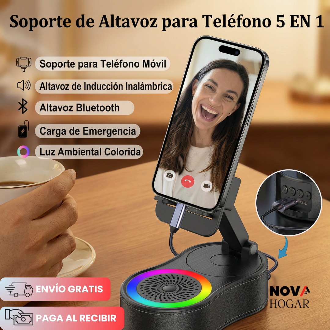 VisiBoom™ Soporte de Celular con Amplificador por Inducción