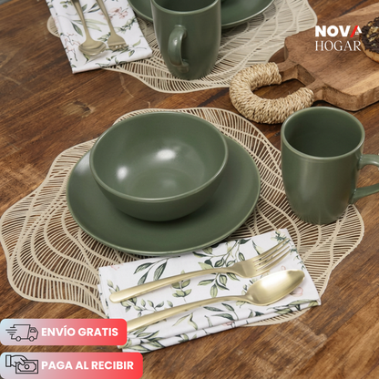 FloraLace™ Set x6 de Individuales Elegantes para tu Mesa