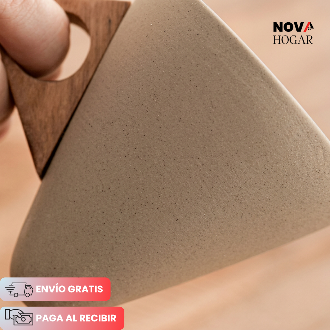 ConeBrew™ Taza Artesanal Con Base Madera