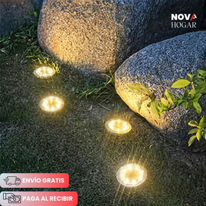 GardenEnvy™ Pack x4 Luces Solares para Jardín