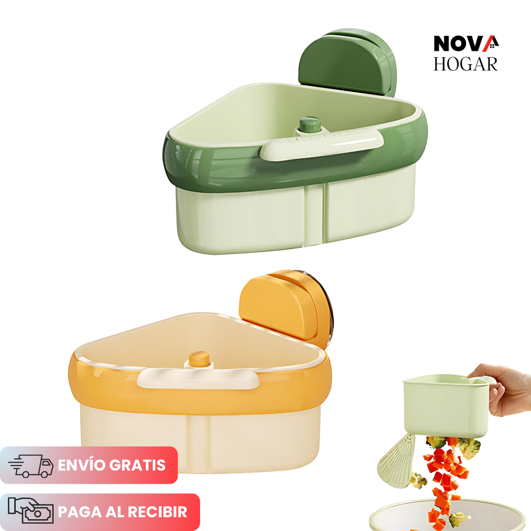 DryCorner™ Cesta Compacta para Fregadero 2 en 1