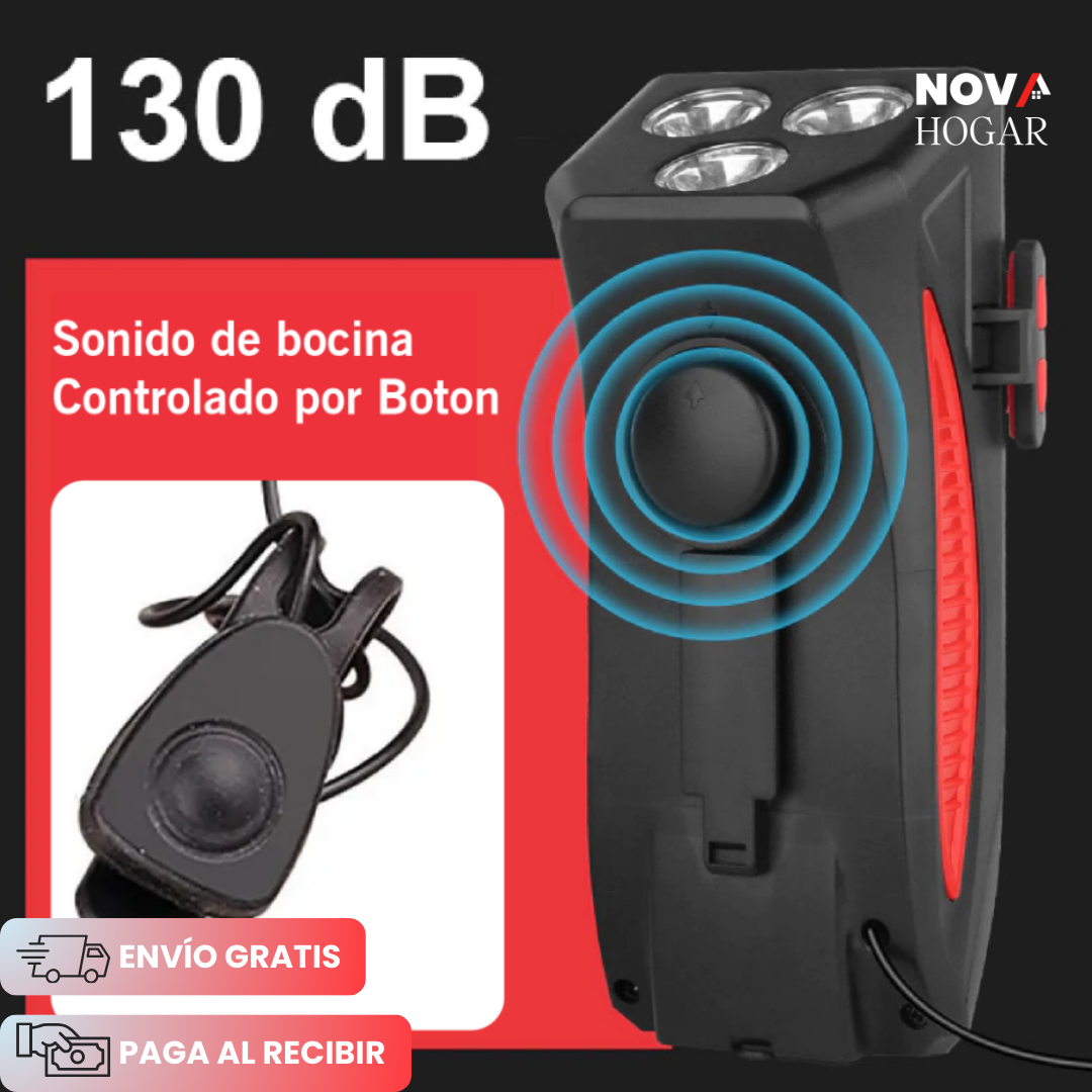 LumiRide™ Faro Recargable Multifunción