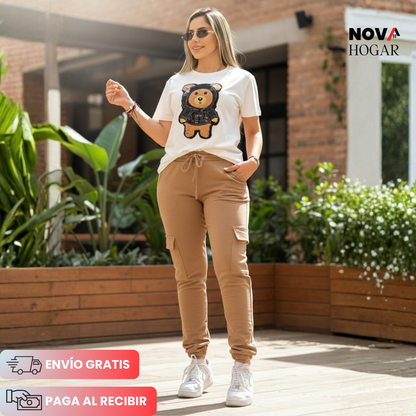 UrbanBear™ Conjunto Moderno con Diseño de Oso