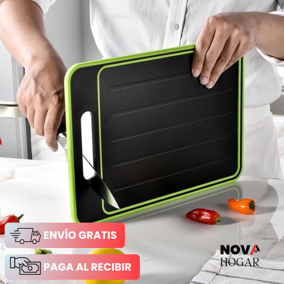 MultiSlice: Tabla Premium 4-en-1 con Descongelación Rápida