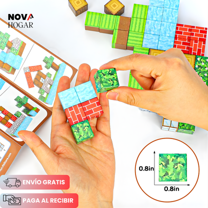 MagneCraft™ Set de 88 Cubos Magnéticos de Construcción