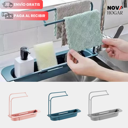 FlexiDry™ Soporte Escurridor Extensible para Lavaplatos