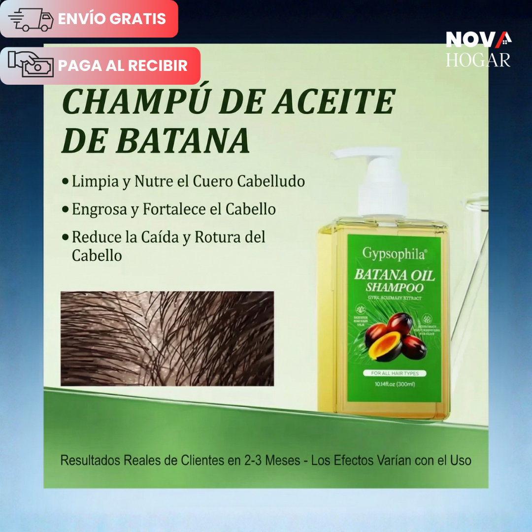 2x1 Gypsophila® Shampoo Reparador con Aceite de Batana