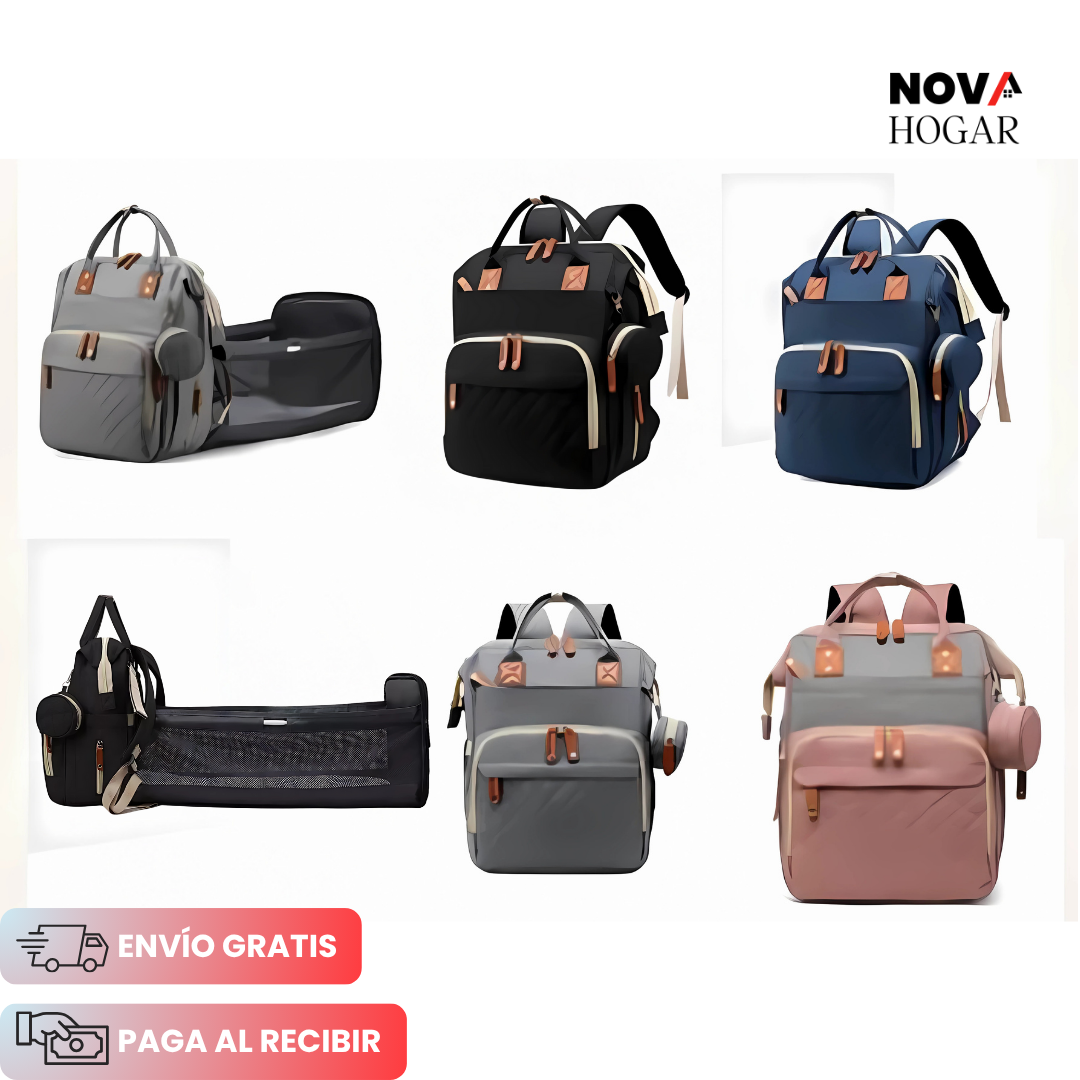 BabyPack™ Pañalera Multifuncional con Cuna