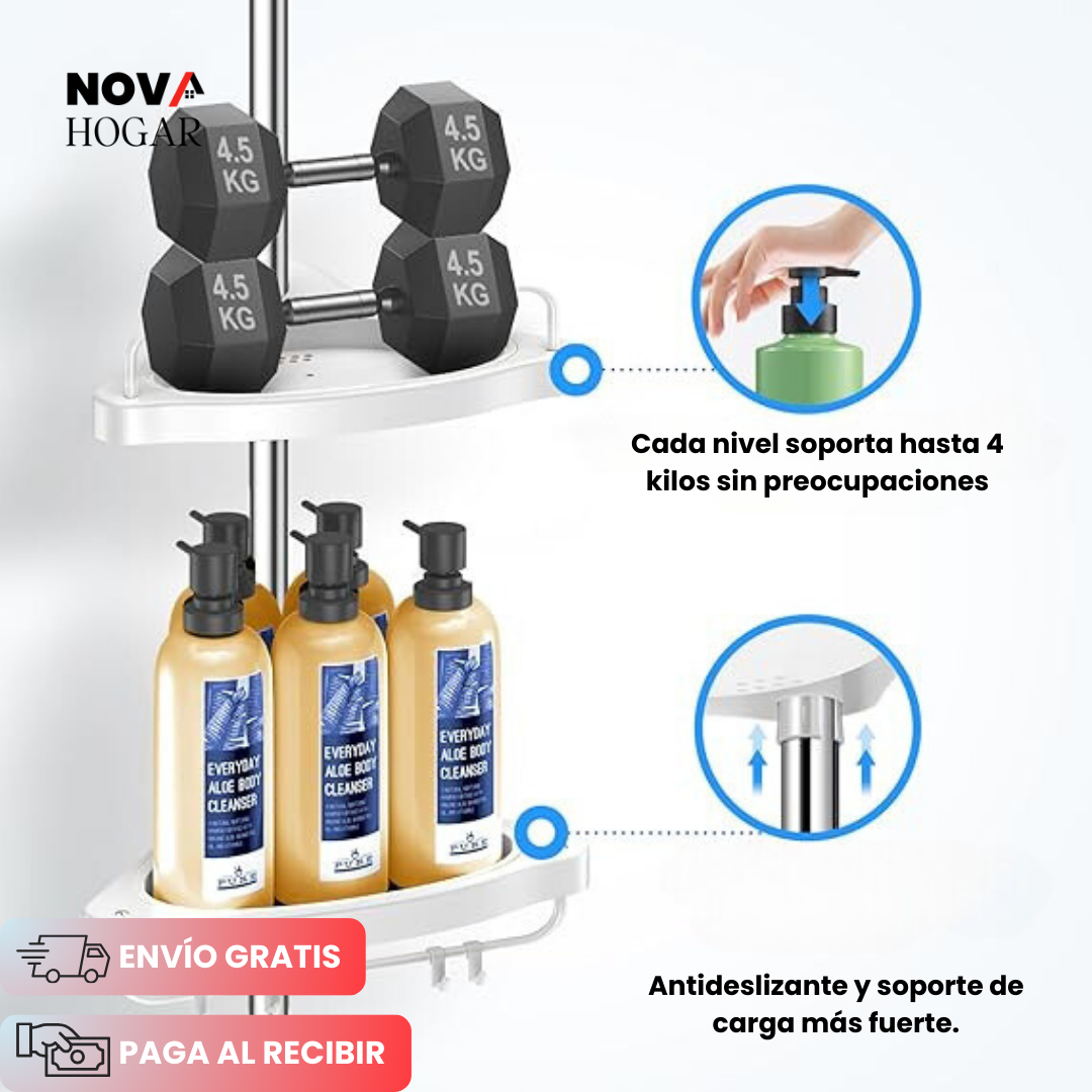 SpaceSaver™ Práctico Organizador Esquinero de Fácil Instalación
