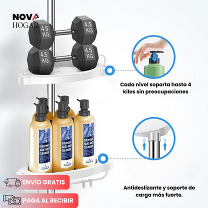SpaceSaver™ Práctico Organizador Esquinero de Fácil Instalación