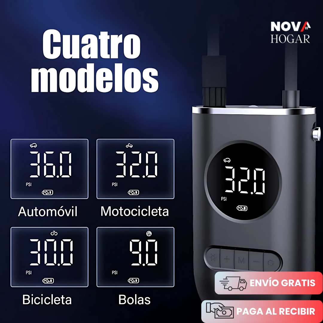 AirNova™ Compresor de Aire Compacto Recargable