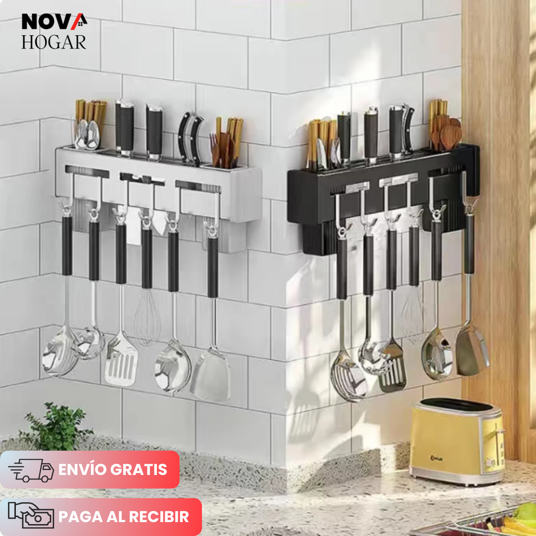 PremiumShelf™ Elegante Organizador para Cuchillos y Utensilios de Cocina