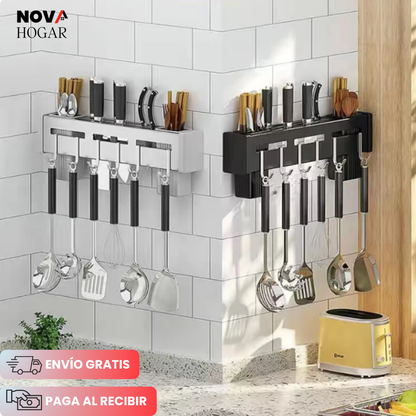 PremiumShelf™ Elegante Organizador para Cuchillos y Utensilios de Cocina