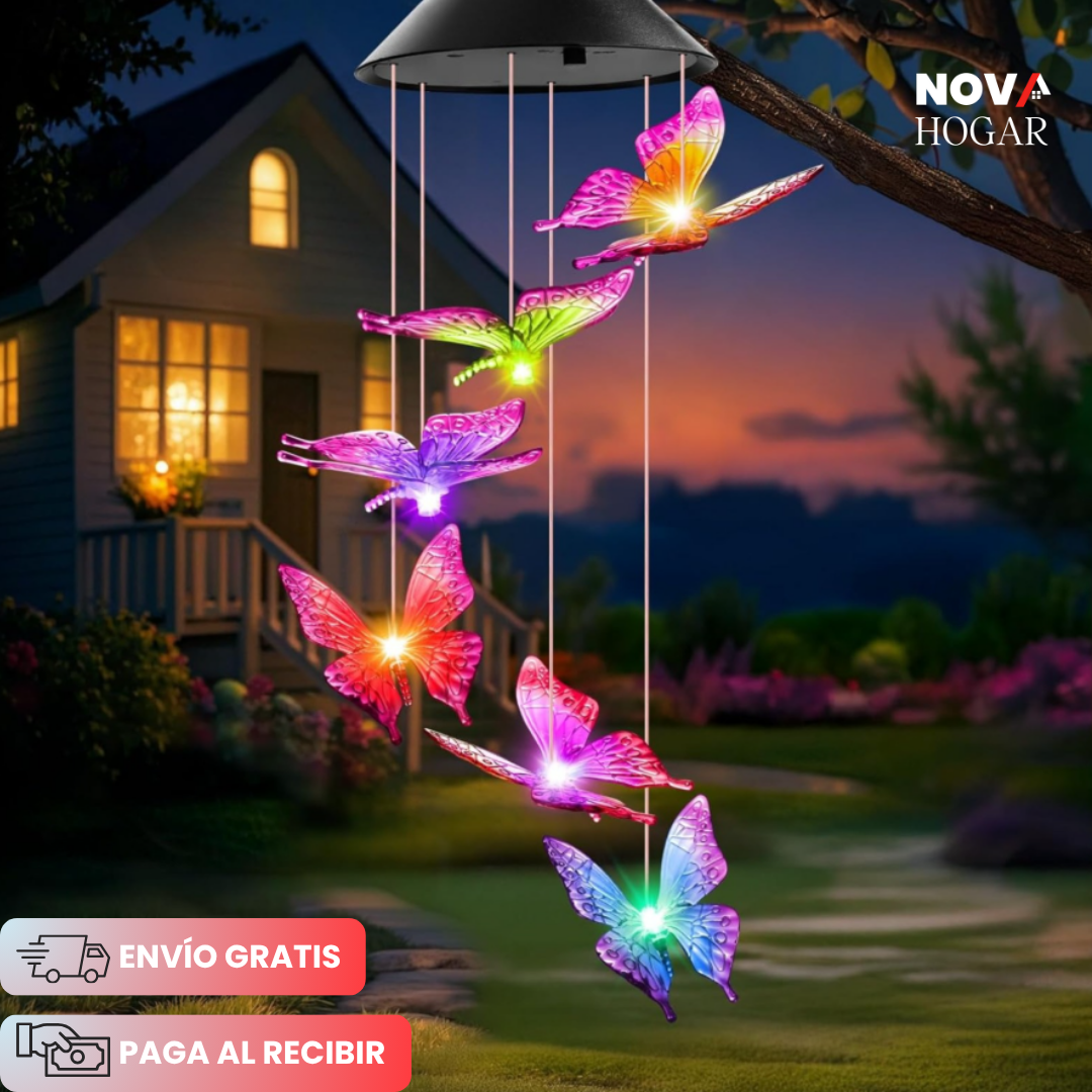 2x1 GlowHaven™ Campanilla Solar de Jardín