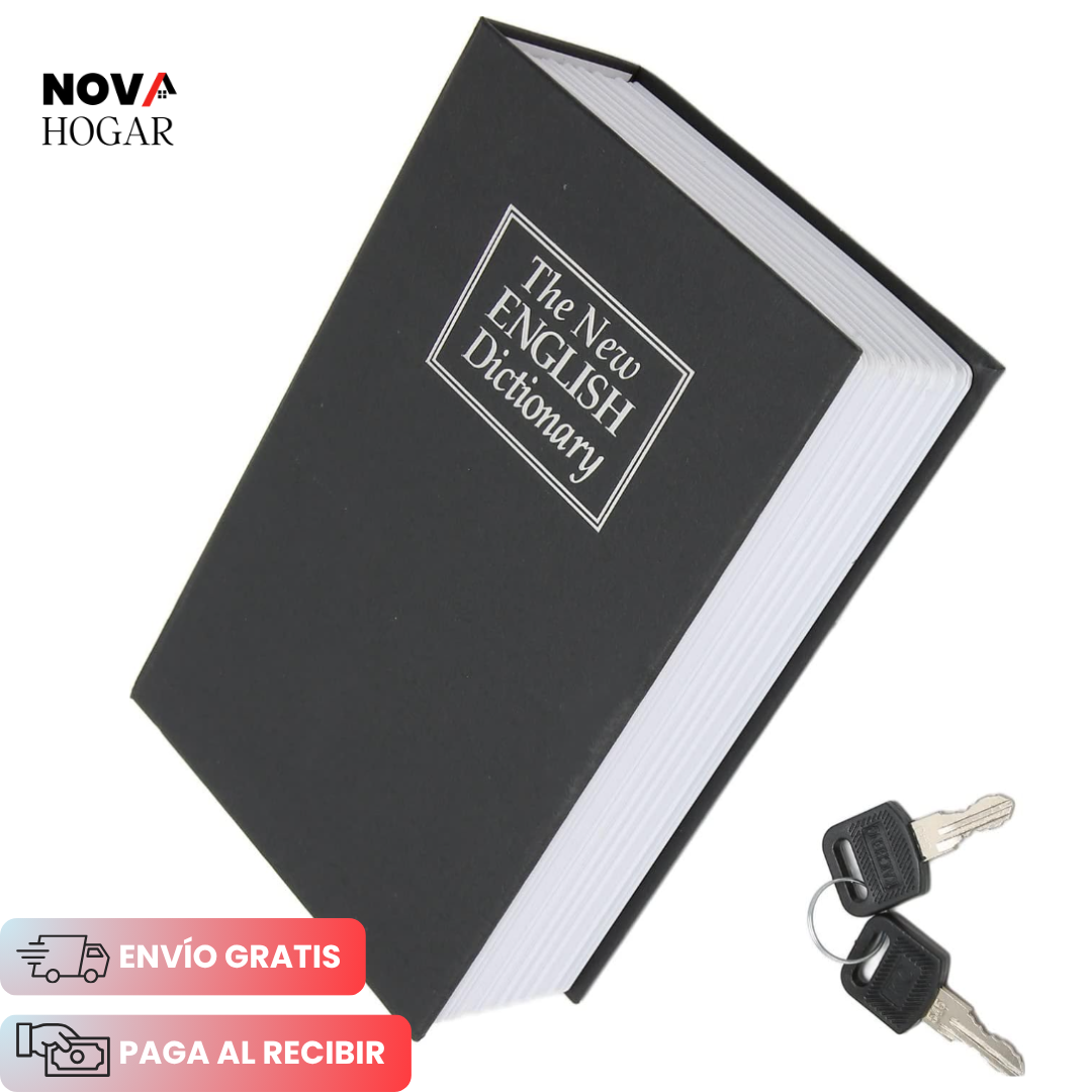 BookLock™ Caja Fuerte Discreta en Forma de Libro
