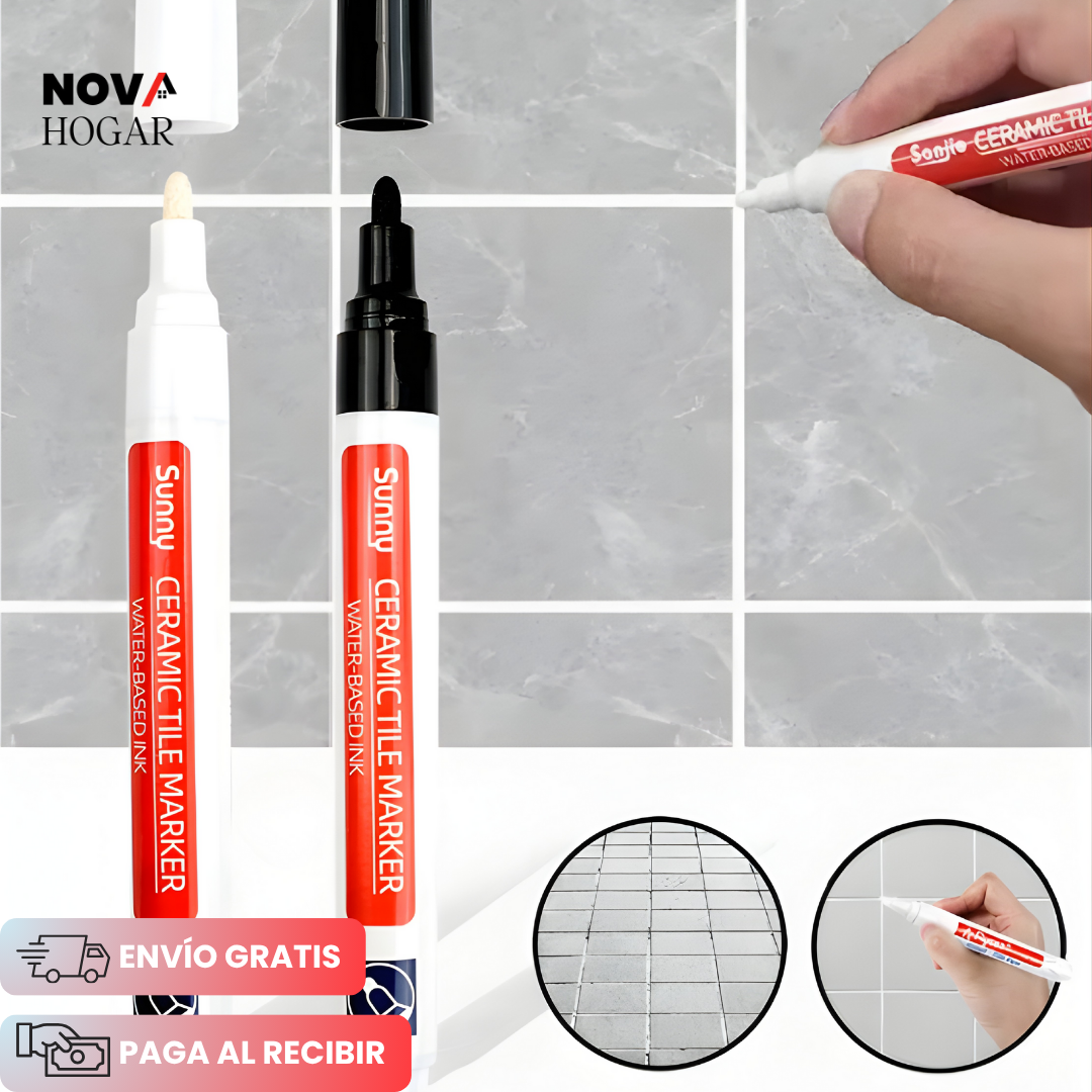 Pack x4 TileMark™ Marcador para Restauración de Juntas de Cerámica
