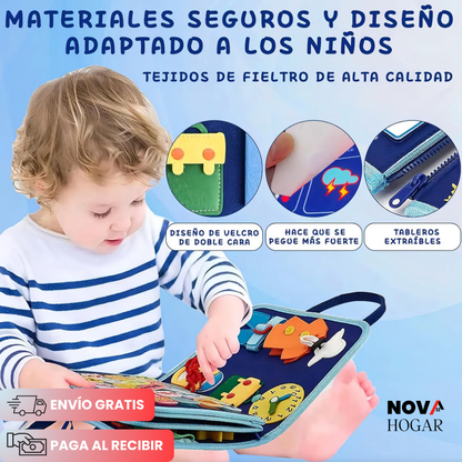 ActiveBook™ Libro Sensorial Montessori para Niños