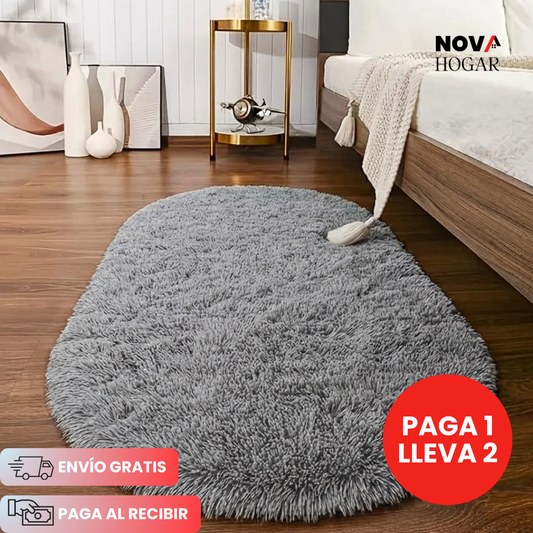 2x1 CloudOval™ Alfombra Esponjosa para Pie de Cama