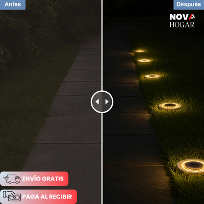 GardenEnvy™ Pack x4 Luces Solares para Jardín