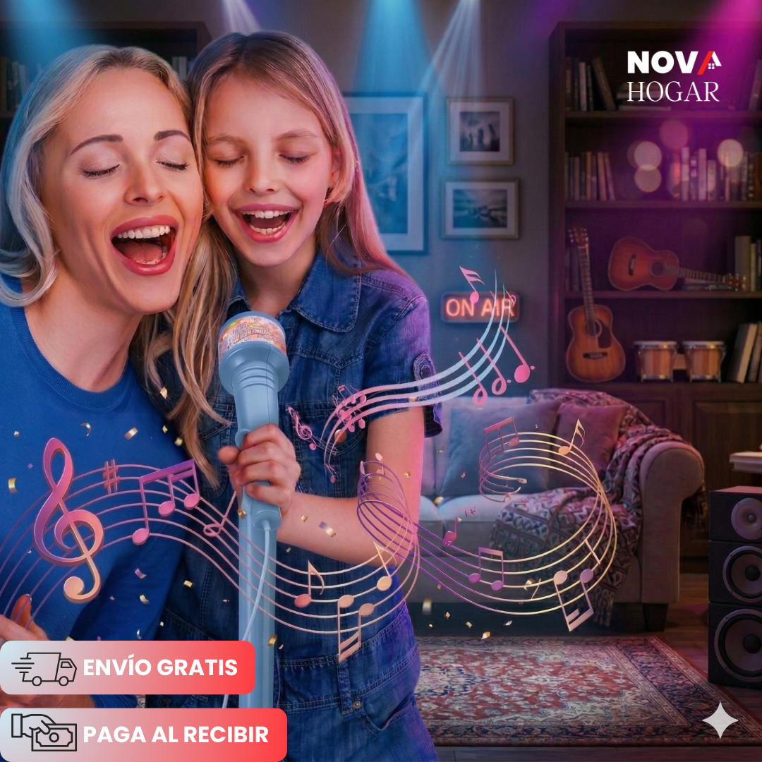 Star K-Pop™ Micrófono Infantil con Luces y Altavoz