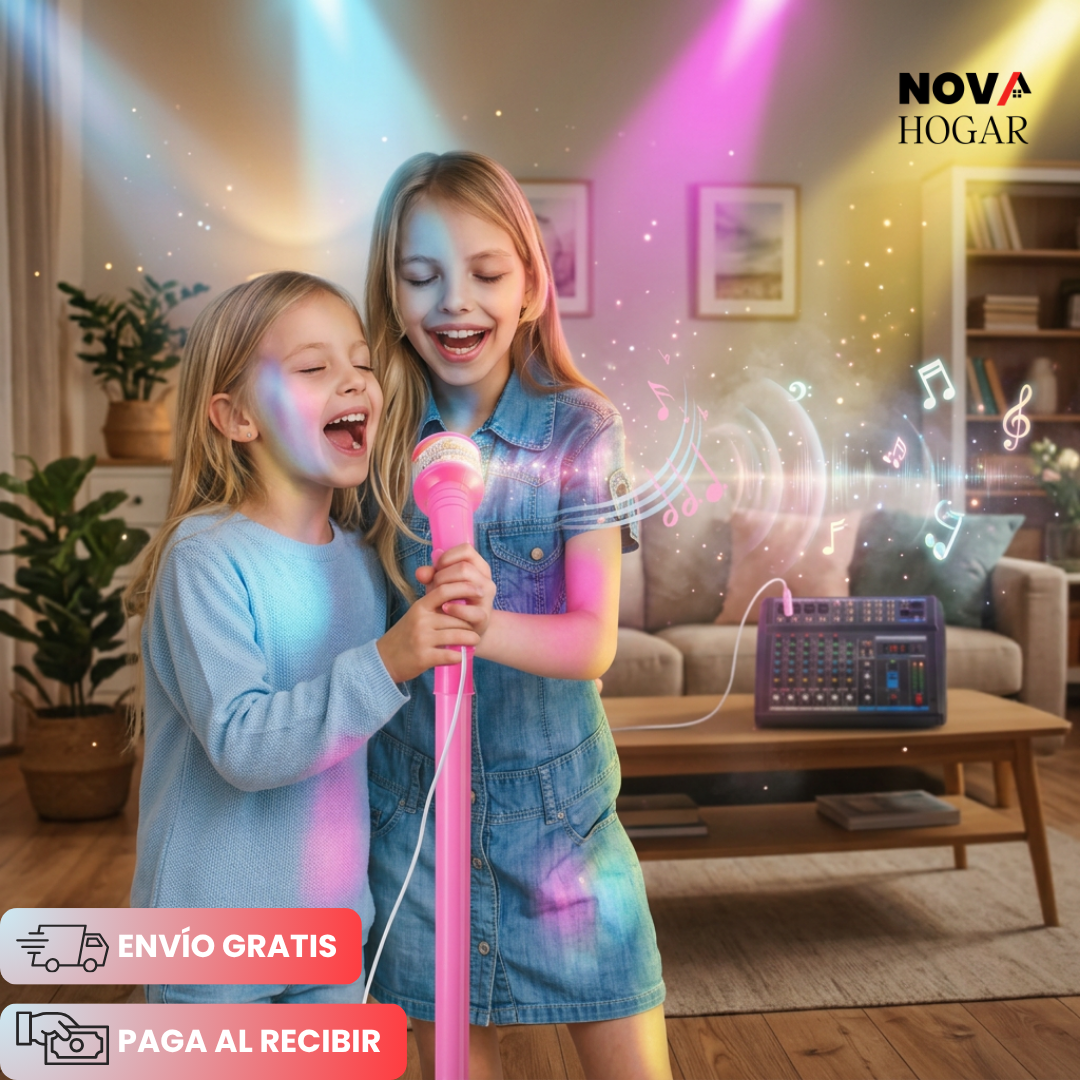Star K-Pop™ Micrófono Infantil con Luces y Altavoz