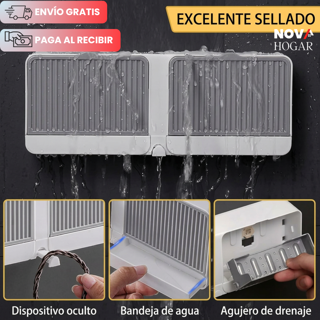 AeroDuo™ Jabonera Doble De Pared Minimalista