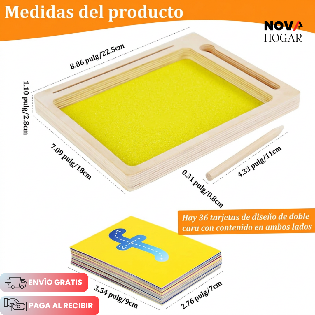 NaturalTrace™ Bandeja Sensorial De Aprendizaje