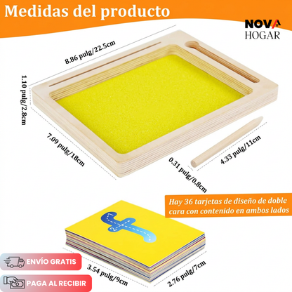 NaturalTrace™ Bandeja Sensorial De Aprendizaje