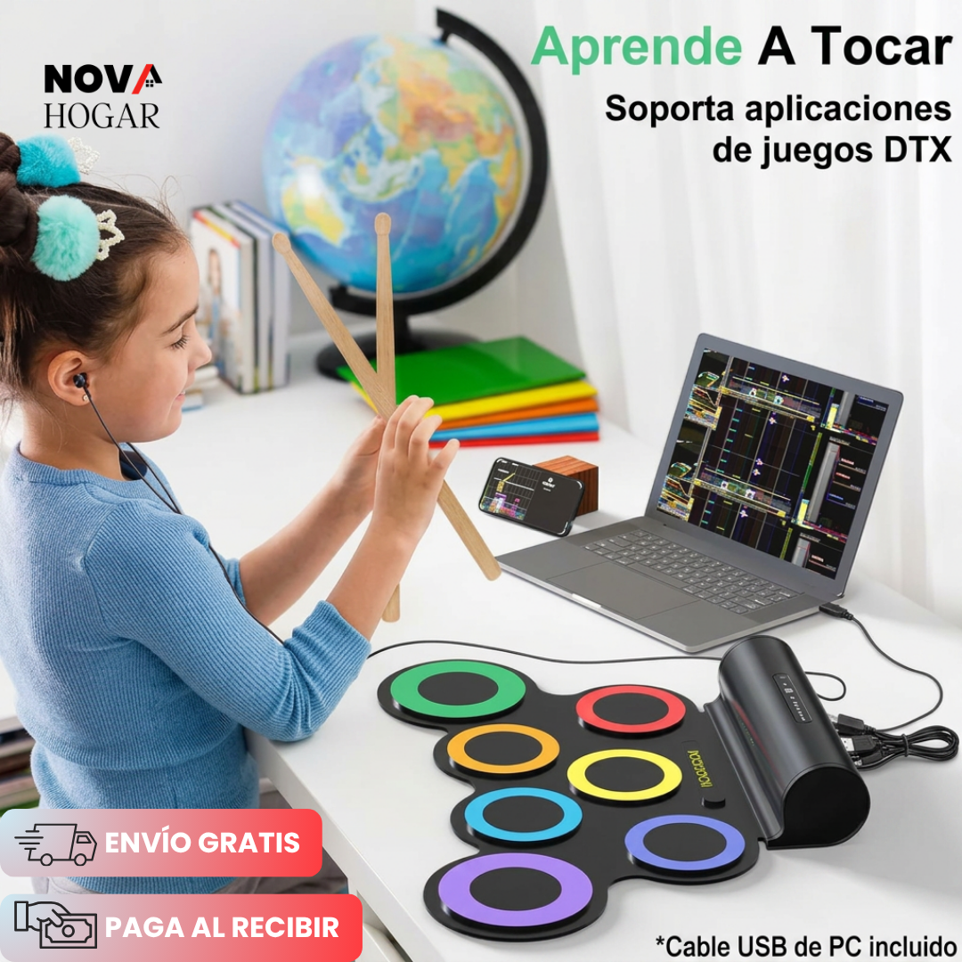 SonicPad™ Batería Electrónica Educativa Y Portátil