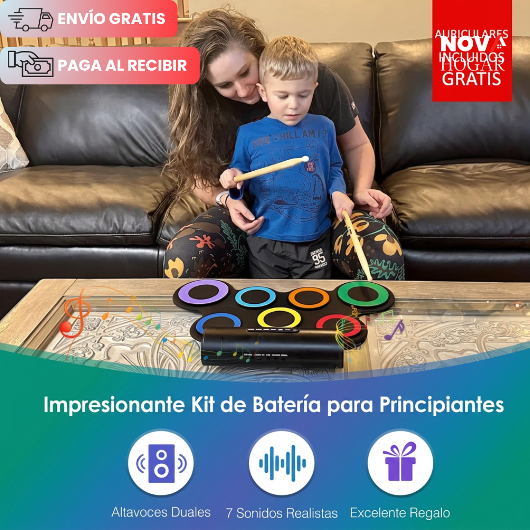 SonicPad™ Batería Electrónica Educativa Y Portátil