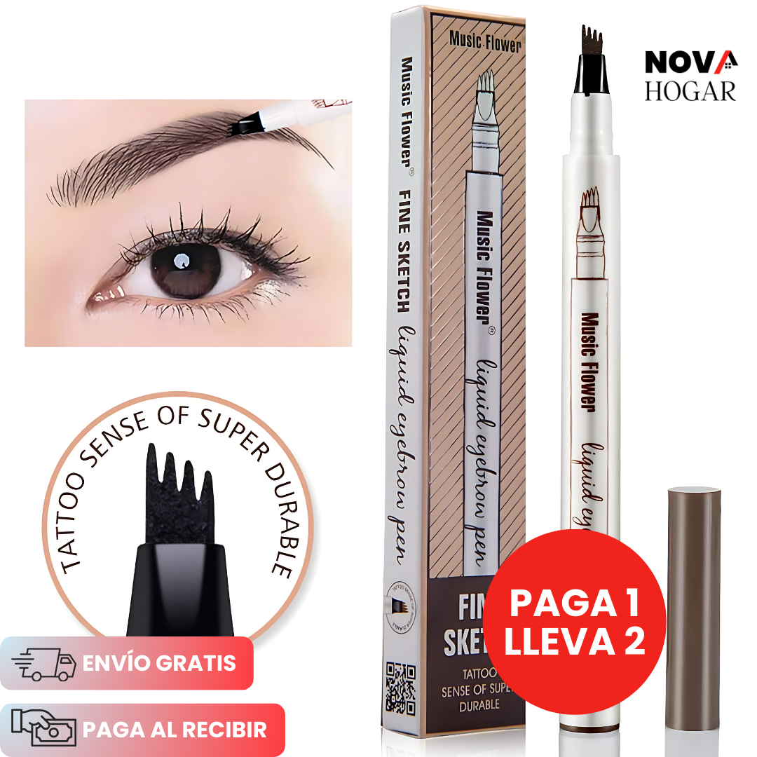 2x1 LushBrow™ Lápiz De Cejas Efecto Microblading  Natural