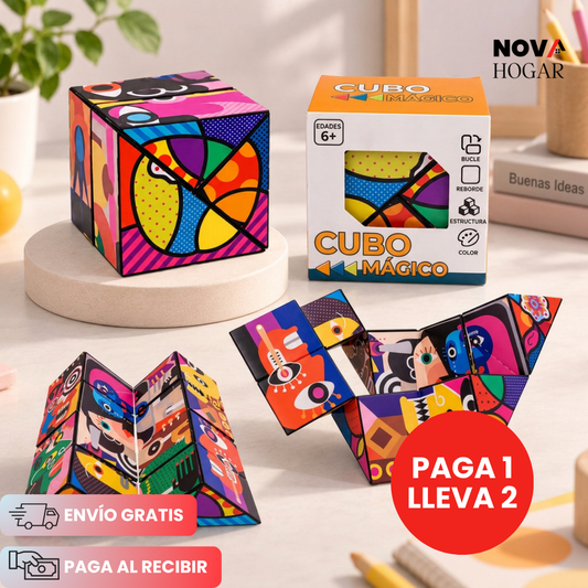 2x1 ZenCube™ Cubo Antiestrés Silencioso Plegable