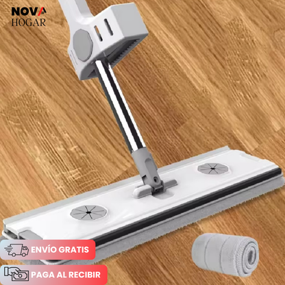 PowerSpin™ Mopa Plana Autoexprimible para Limpieza Ultrarápida