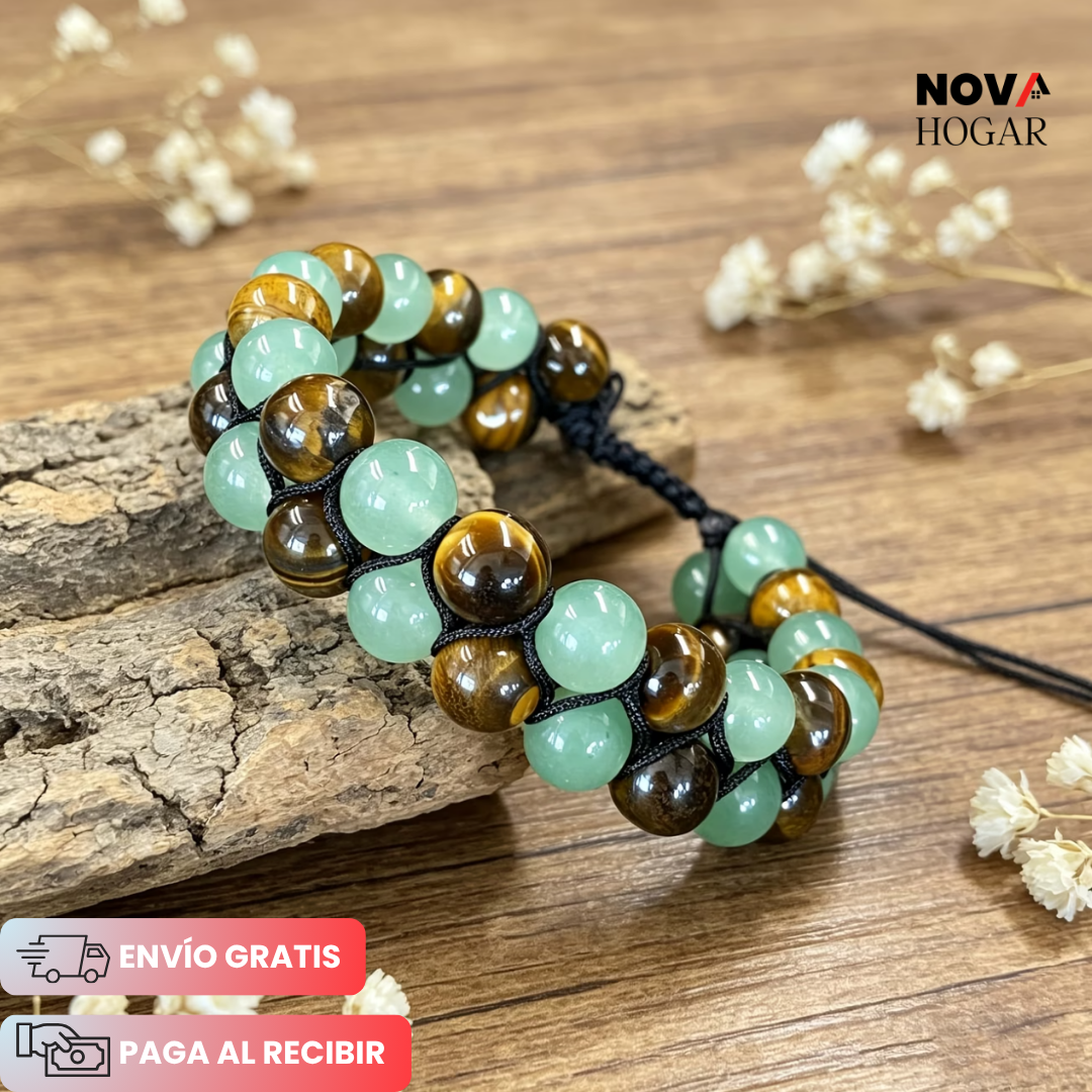FortunShield™ Pulsera Natural Protectora de la Riqueza