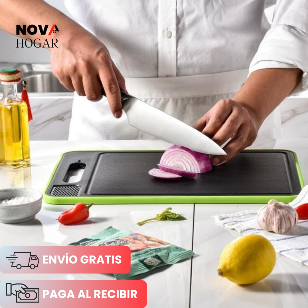 MultiSlice: Tabla Premium 4-en-1 con Descongelación Rápida