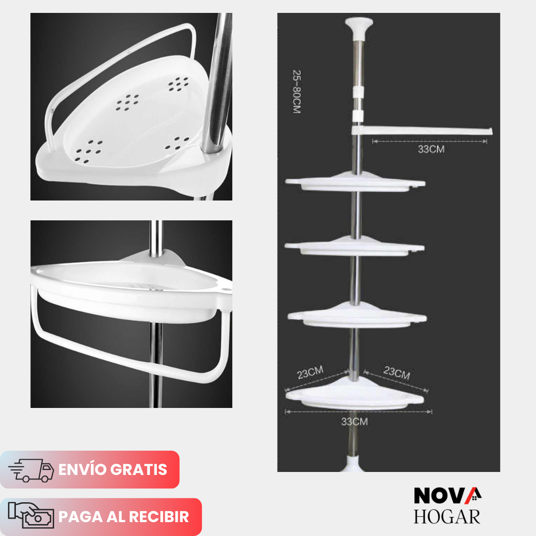 SpaceSaver™ Práctico Organizador Esquinero de Fácil Instalación